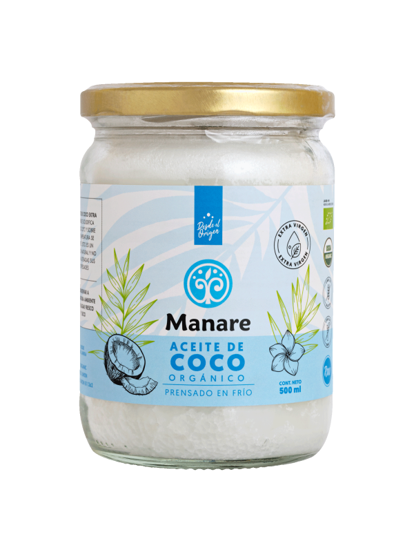 Aceite de Coco Orgánico (500 ml.) Manare