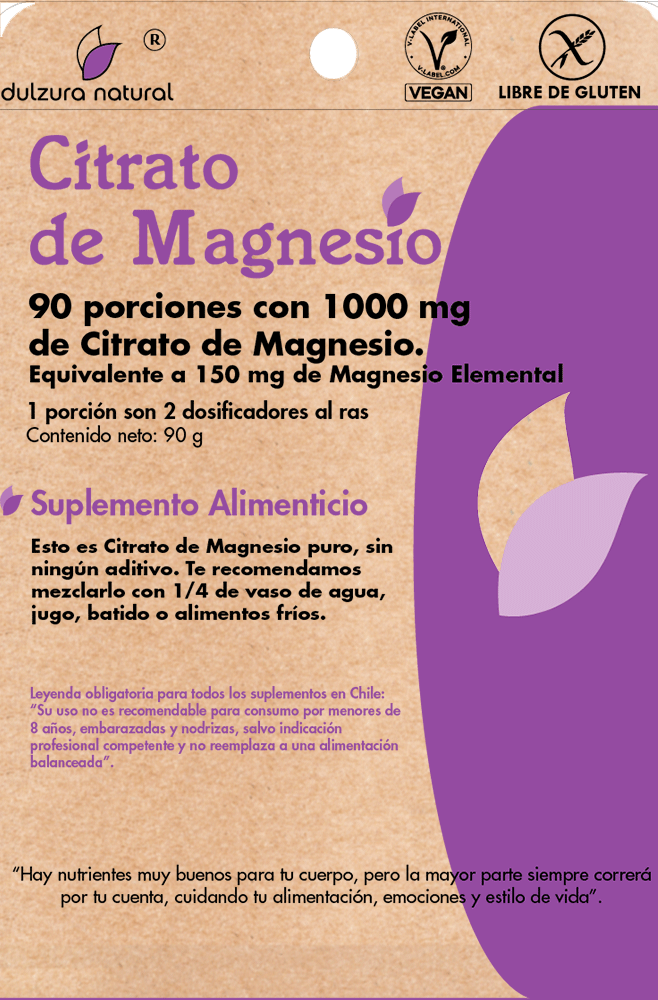 Citrato de Magnesio, Dulzura Natural