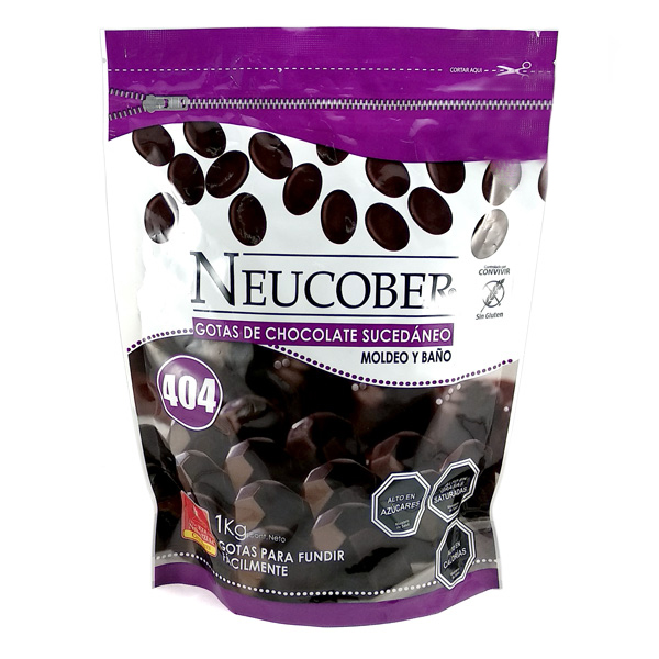 Cobertura Semibitter Sin Gluten de 1kg. Neucober