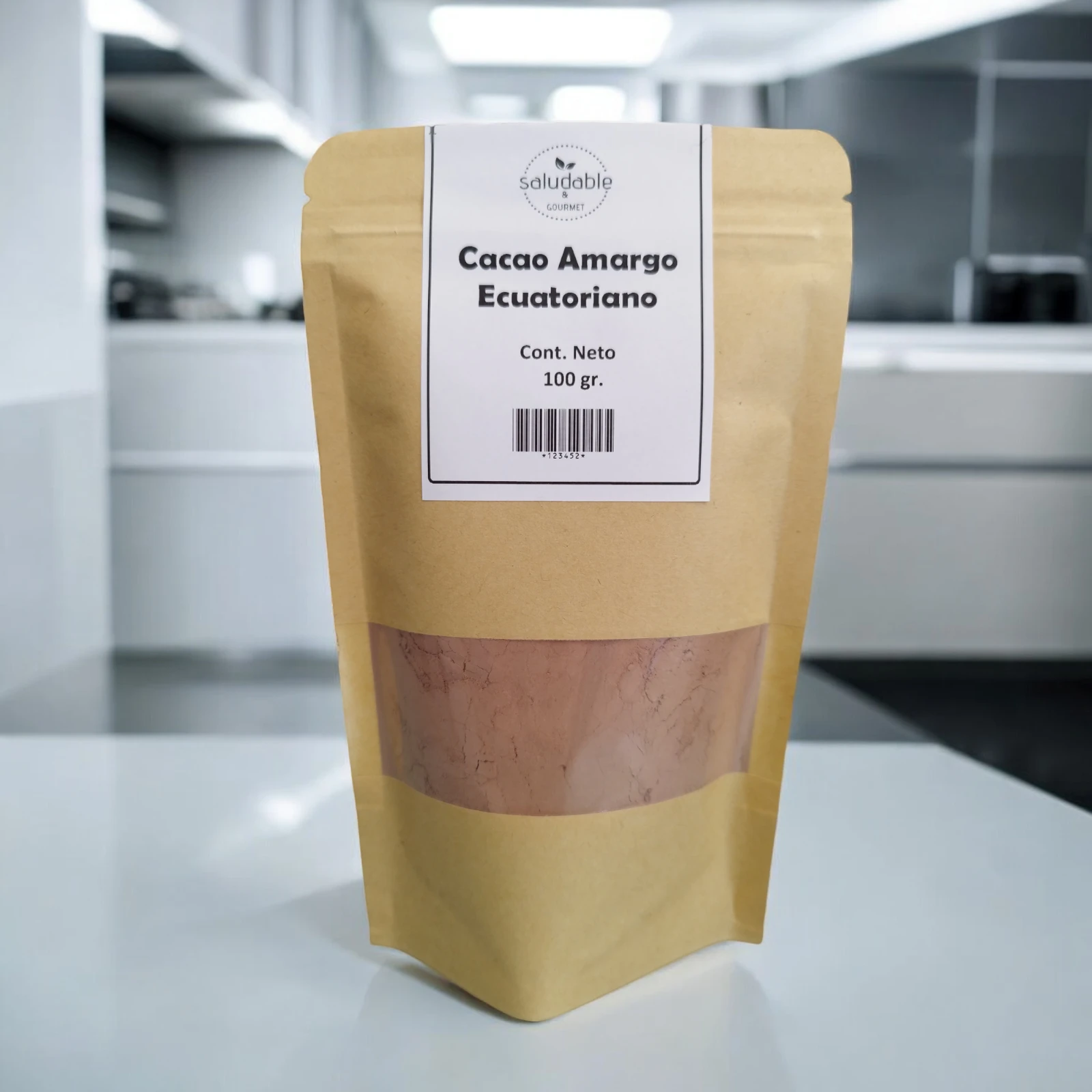 Cacao amargo sin azúcar polvo (100 gr.)