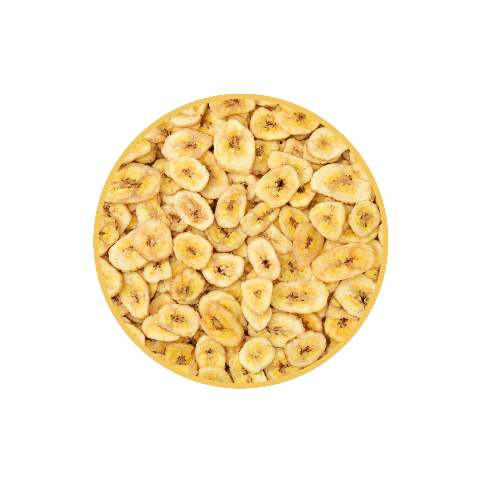 Banana chips con azúcar