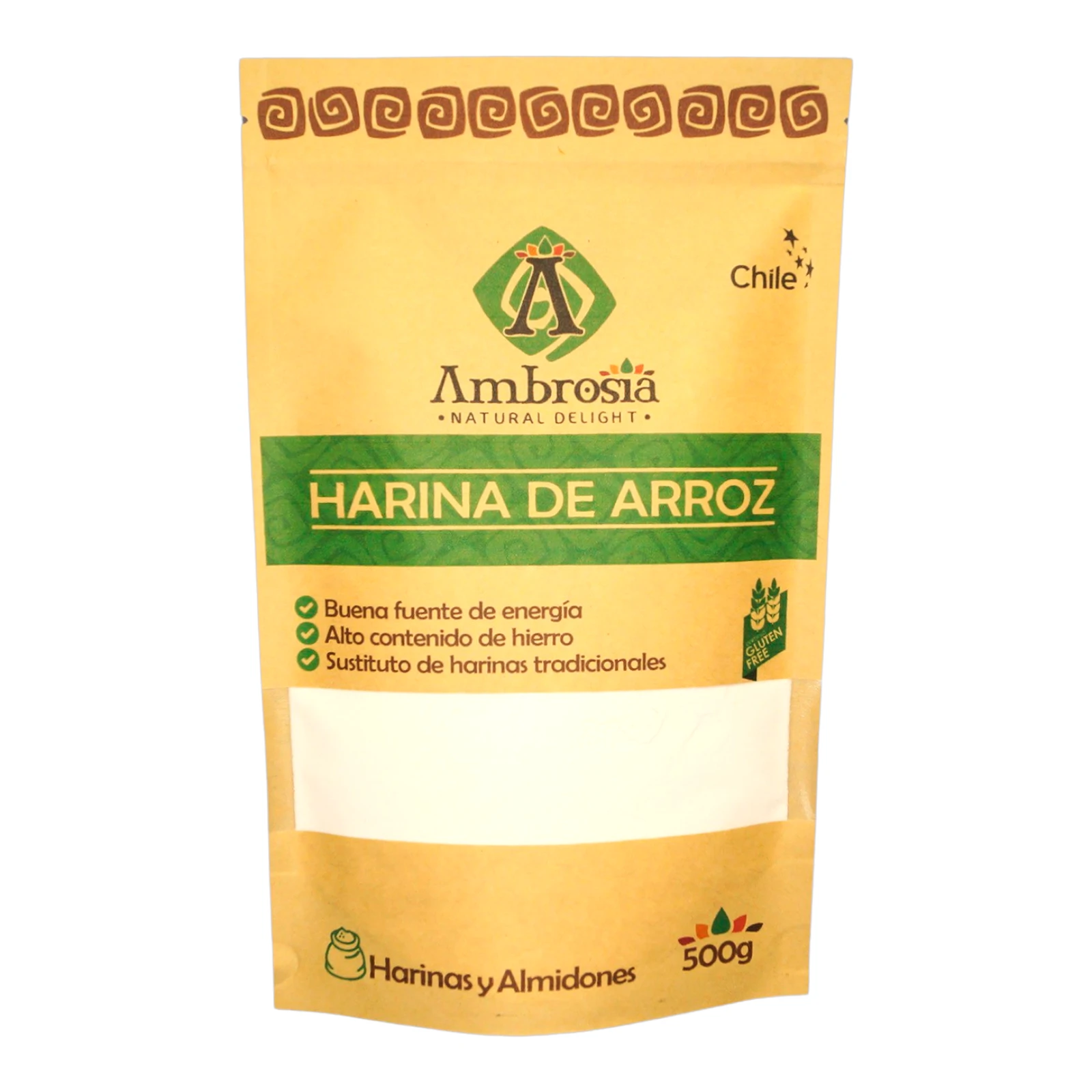 Harina de Arroz Sin gluten (500 gr.) Ambrosia