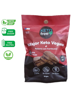 Alfajor Keto frambuesa (70)g. Keto free