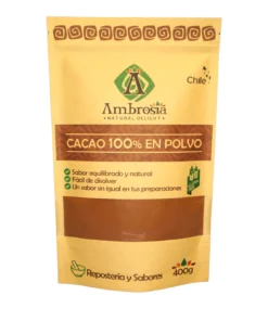Cacao en polvo, sin gluten (400)g Ambrosia