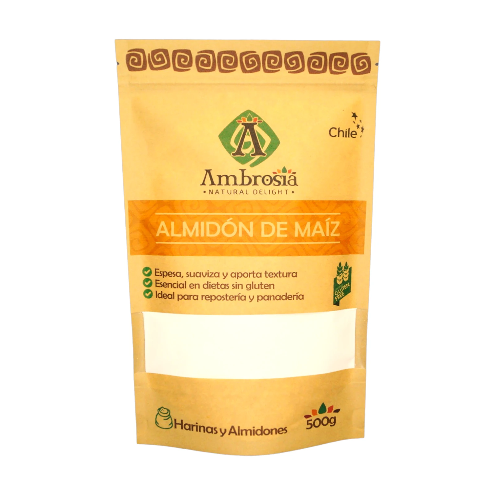 Almidón de Maíz, sin gluten (500)g. Ambrosia