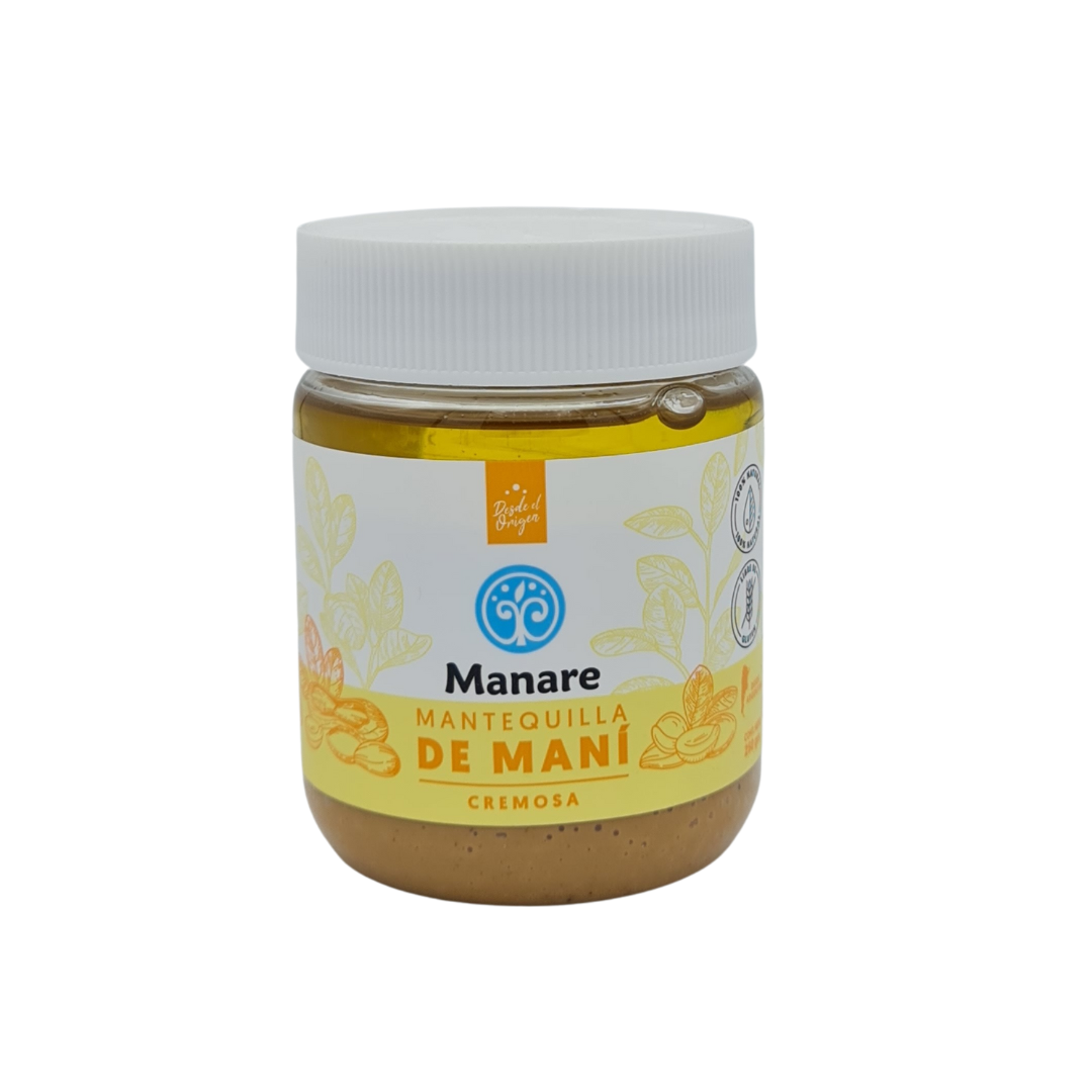 Mantequilla de Maní, sin gluten (250 gr.) Manare