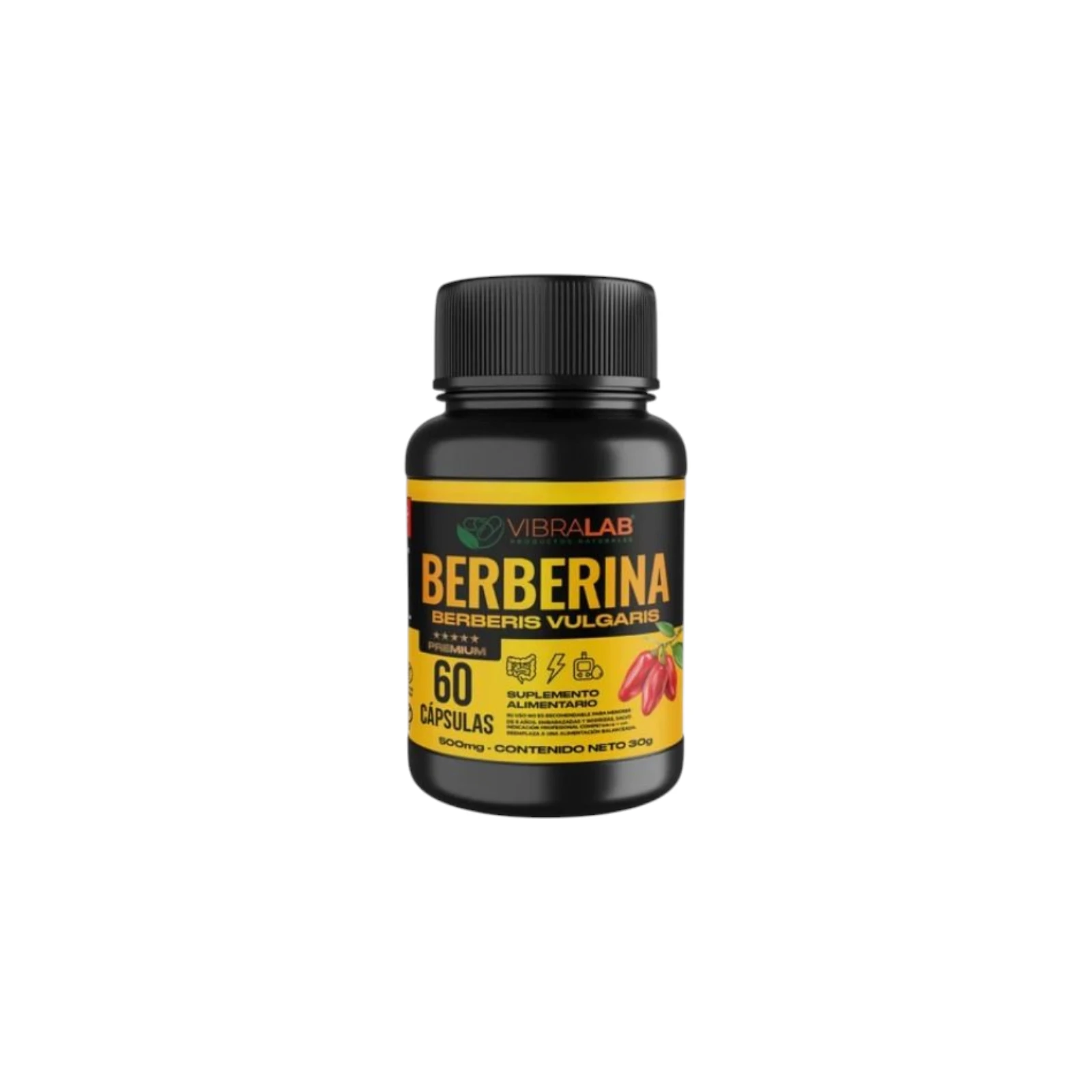 Berberina de 500 mg. 60 cápsulas.